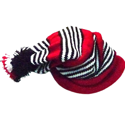Traditional Igbo Red and White Cap (Abriba Okpu Agu)